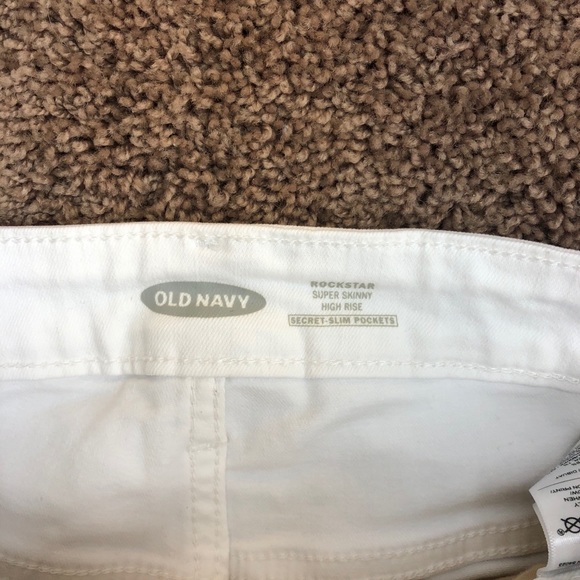 Old Navy White high-rise rockstar jeans - Picture 5 of 7